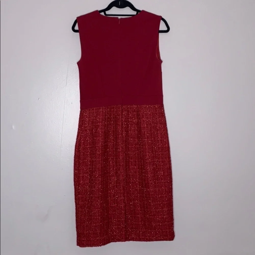 Ashro Tweed Color blocked Overcoat & Matching Dress women’s Size 6 medium set